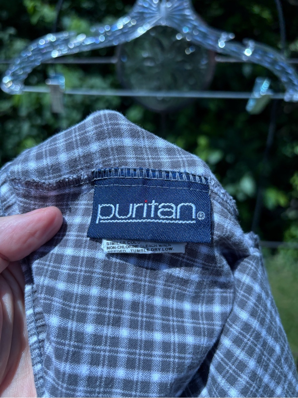 Puritan Gray Plaid Elastic Waist Lounge Sleep Pants 100% Cotton Men's Large Soft - Picture 2 of 14
